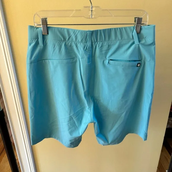 Pins & Aces 7.5in Men’s Performance Golf Shorts in Sky Blue : 34 - Picture 4 of 4